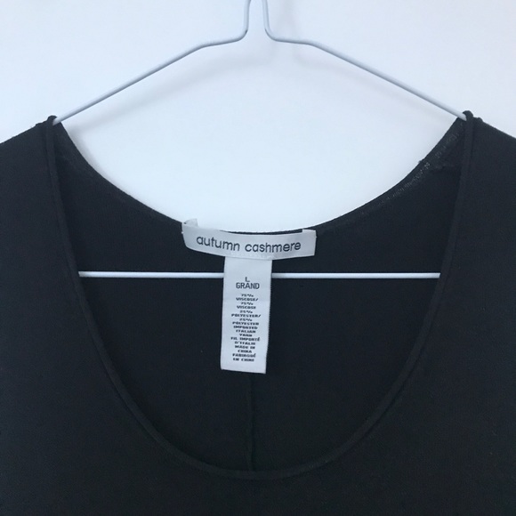 Autumn Cashmere Black Peplum Tank Top - Picture 3 of 5